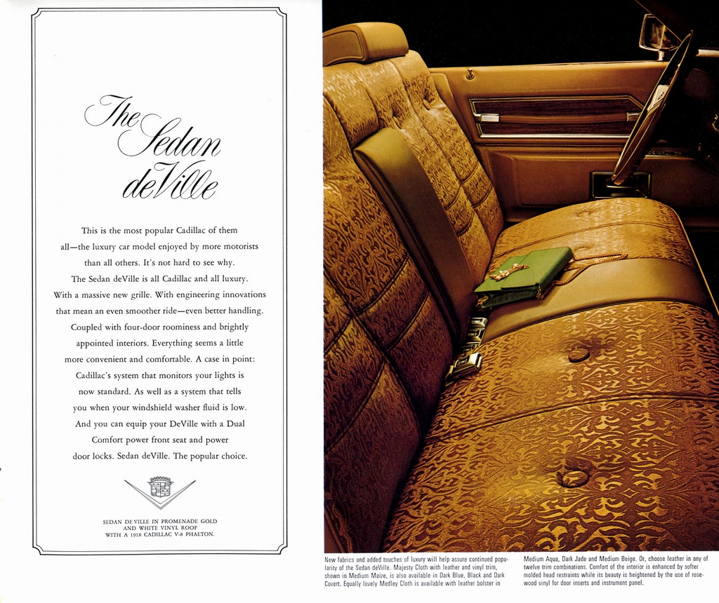 1972 Cadillac Prestige Brochure Page 9